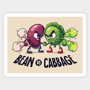 Bean vs Cabbage - The Ultimate Fart Showdown Magnet